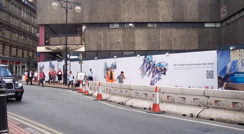 Birmingham New Street - External with Graphics