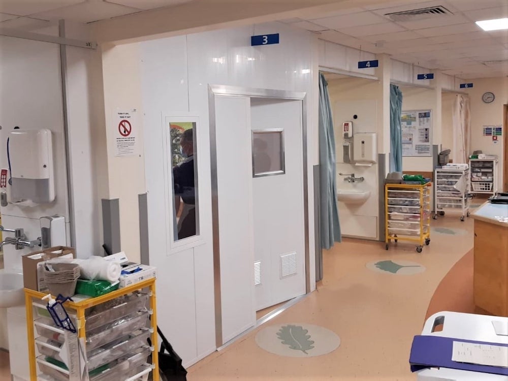 New Partition Isolation Bay in Salisbury Hospital