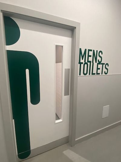 Mens toilet graphics