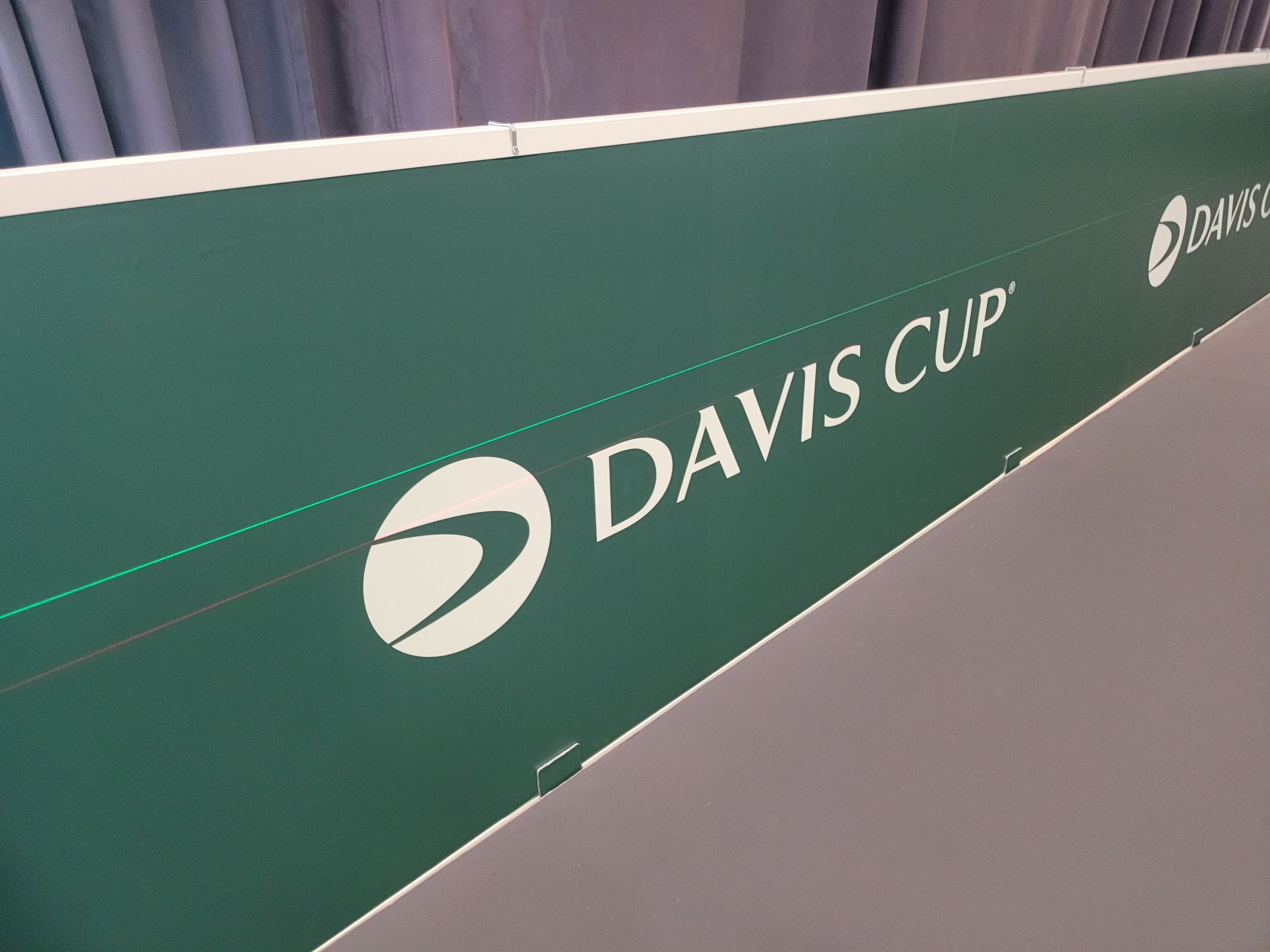 Kwik-Klik Freestanding PVC partitions at the Davis Cup