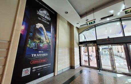 Jurassic World graphics for The Trafford Centre